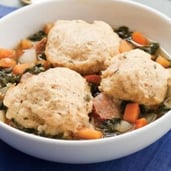 Root Vegetable Stew with Herbed Dumplings